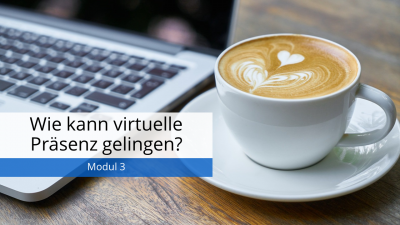 In diesem Modul erfahren Sie, was ganz grundlegend vorhanden sein muss, damit Ihre Studierenden in der virtuellen Präsenzlehre mitarbeiten und etwas lernen.
