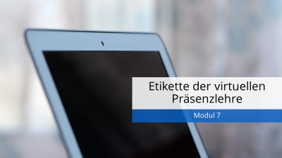 In diesem Modul erfahren Sie, wie Sie das Gefühl vermeiden, ganz allein in der Präsenzveranstaltung zu sein – und dennoch die Bedürfnisse der Studierenden respektieren.