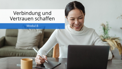 In diesem Modul erfahren Sie, wie Sie die Studierenden auch online wirklich kennenlernen und für ein gutes Vertrauensverhältnis sorgen können.